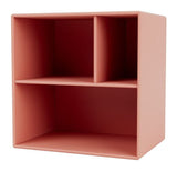 Mini 1302 Shelving Module with shelves, Rhubarb