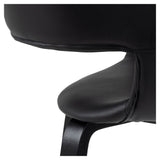 Nova, dining chair w/armrests - black