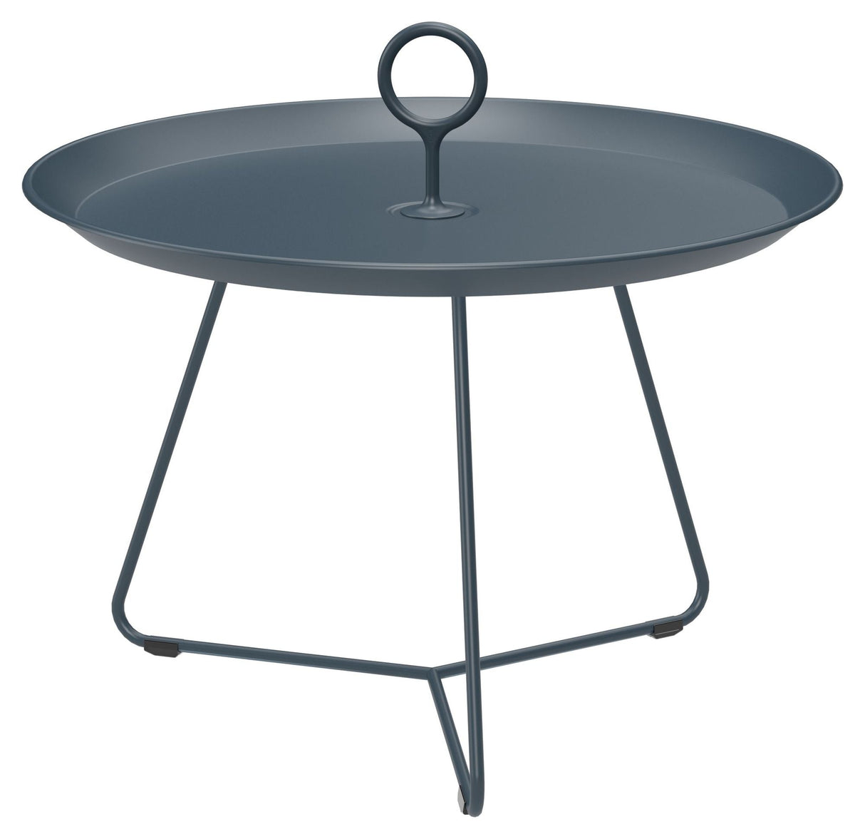 EYELET Tray table, Ø57.5, Midnight blue