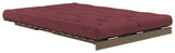 Roots 140 Sofa bed, Brown lacquered pine, Bordeaux