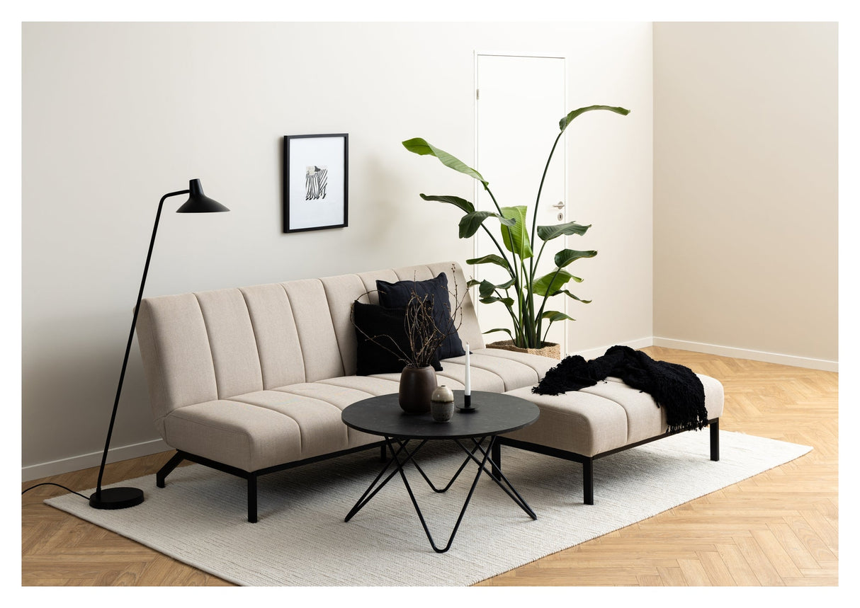 Caix, sofa bed 198cm - beige