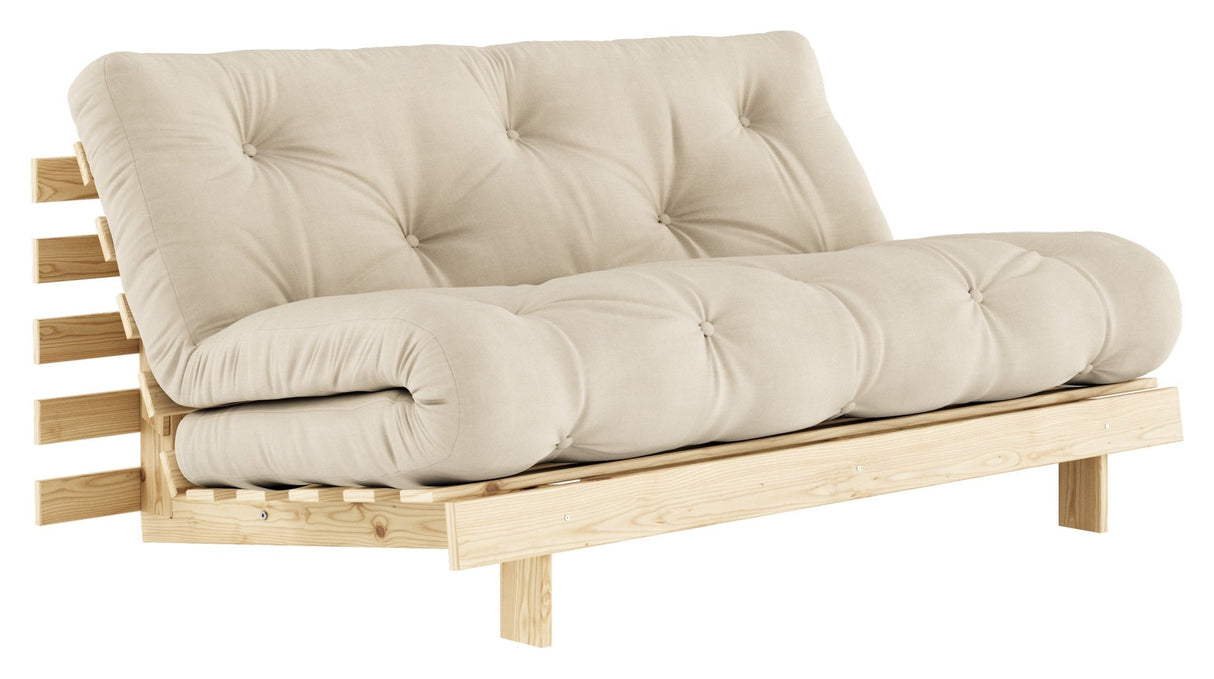 Roots 160 Sofa Bed, Pine/Beige,