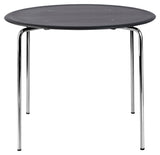 KEVI 2011 Dining table, Black /Chrome, Ø90