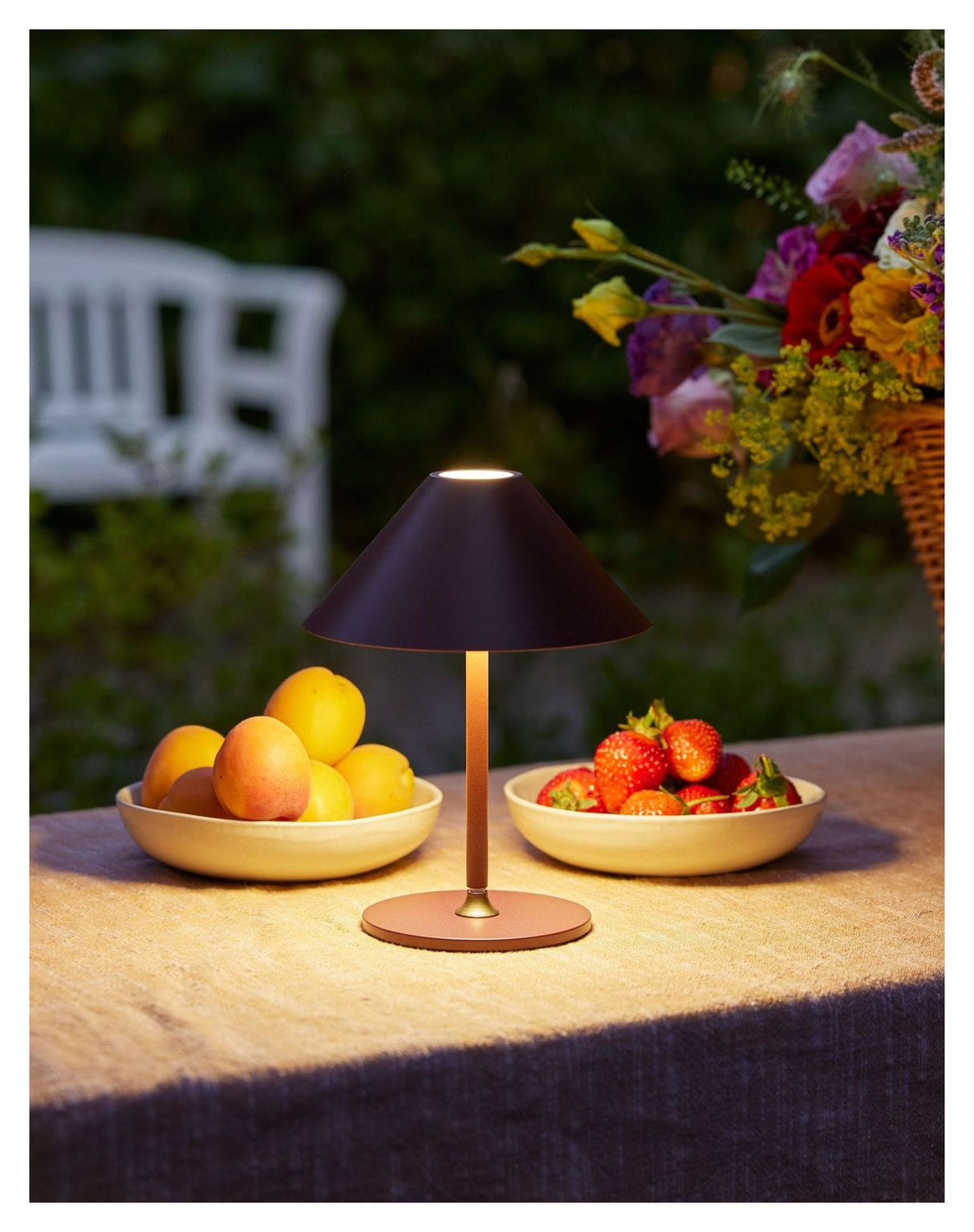 Cozy Table Lamp Ø19 Battery, Maroon