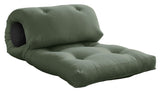 Wrap Futon, Dark Gray/Olive Green