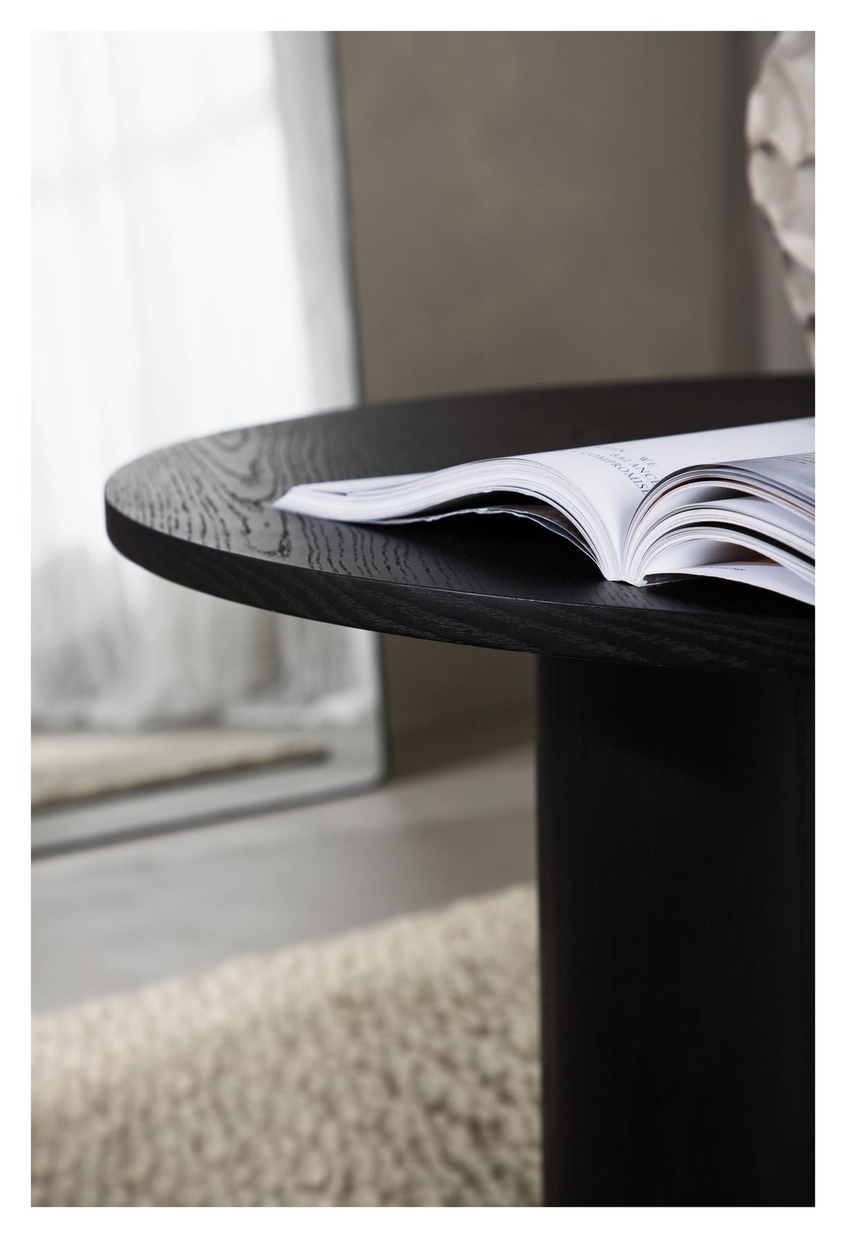 Olivia Coffee Table Ø80 - Black