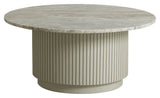 Nordal ERIE Coffee table Ø90 - White Marble