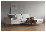 Nabbe 3-pers. Sofa with chaise longue, right, Sand fabric