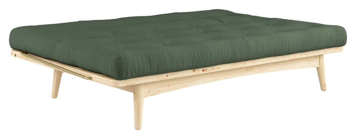 Folk Sofa bed, Pine/Olive Green