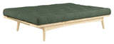 Folk Sofa bed, Pine/Olive Green