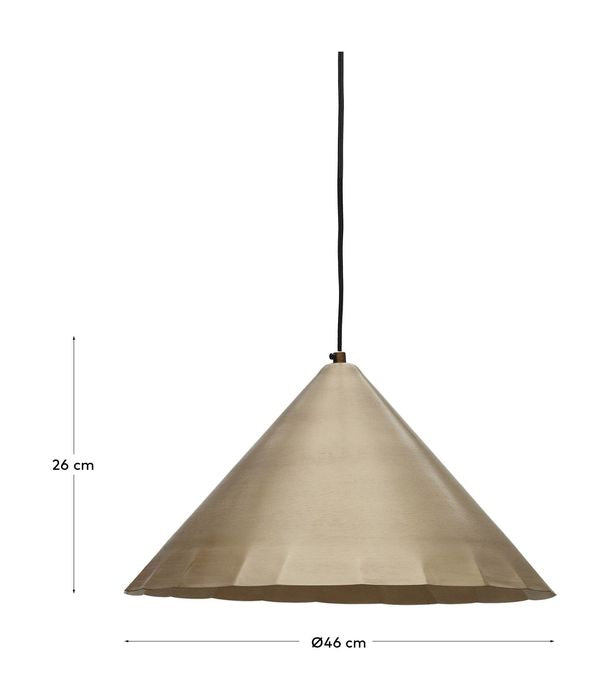 Parlava Ceiling luminaire, Brass, Ø46