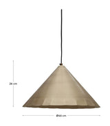 Parlava Ceiling luminaire, Brass, Ø46