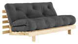 Roots 160 Sofa Bed, Pine/Dark Gray,