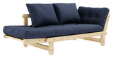 Beat Sofa Bed, Nature, Pine/Navy Petroleum Blue