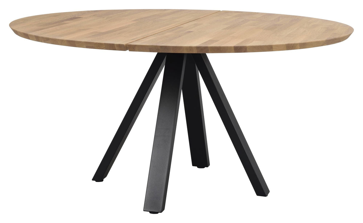 Carradale Dining Table, Oak, V-legs, Ø150