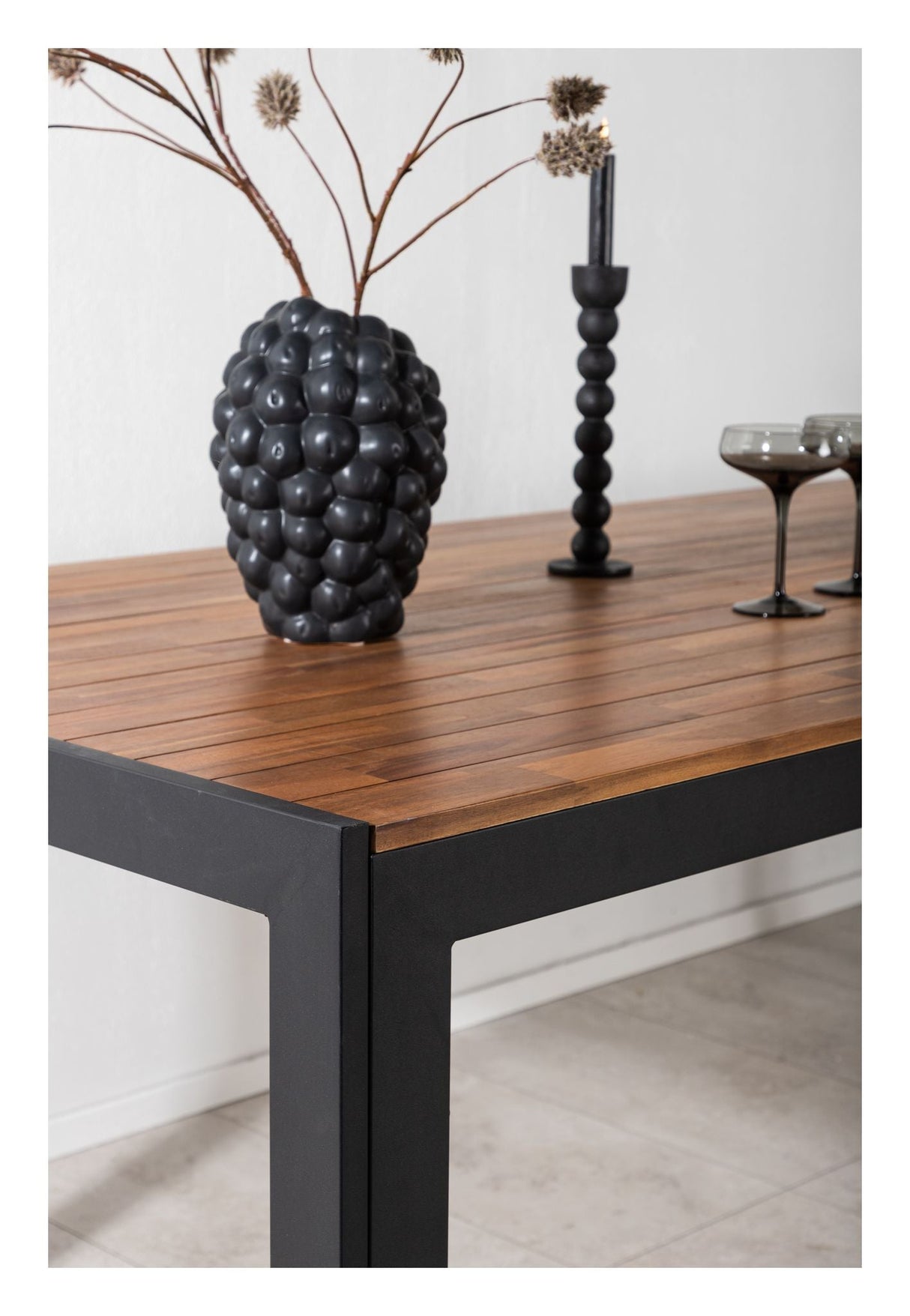 Bois Garden Table 200*100, Black becacia