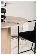 Olivia Dining table Ø110 - White washed