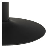 Ibiza Dining table Ø110m. black marble print Matte black, Ø110