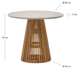 Alcaufar round table gray, Ø 90 cm