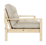 Knob Sofa bed, Lacquered Pine, Beige