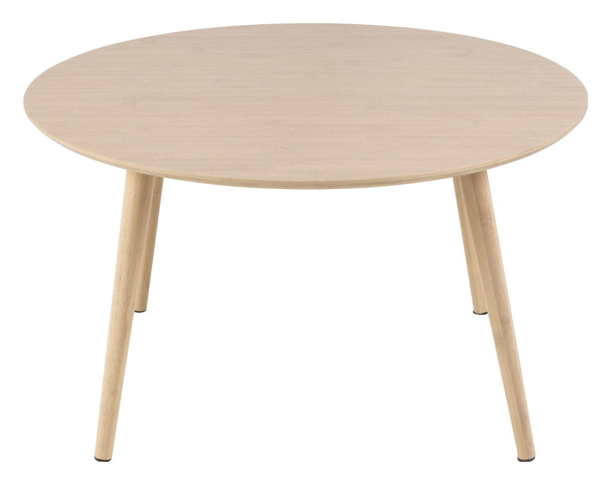 Roslin Coffee table, Lacquered bamboo, Ø80x45