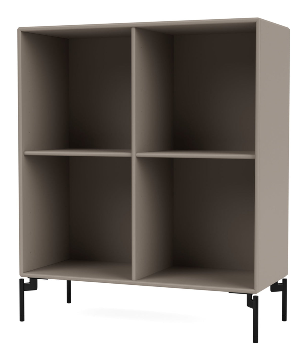 SHOW Bookshelf with black legs, Truffle