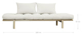 Pace Daybed, Pine/Off White