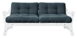 Step Sofa bed, Petroleum Blue/White