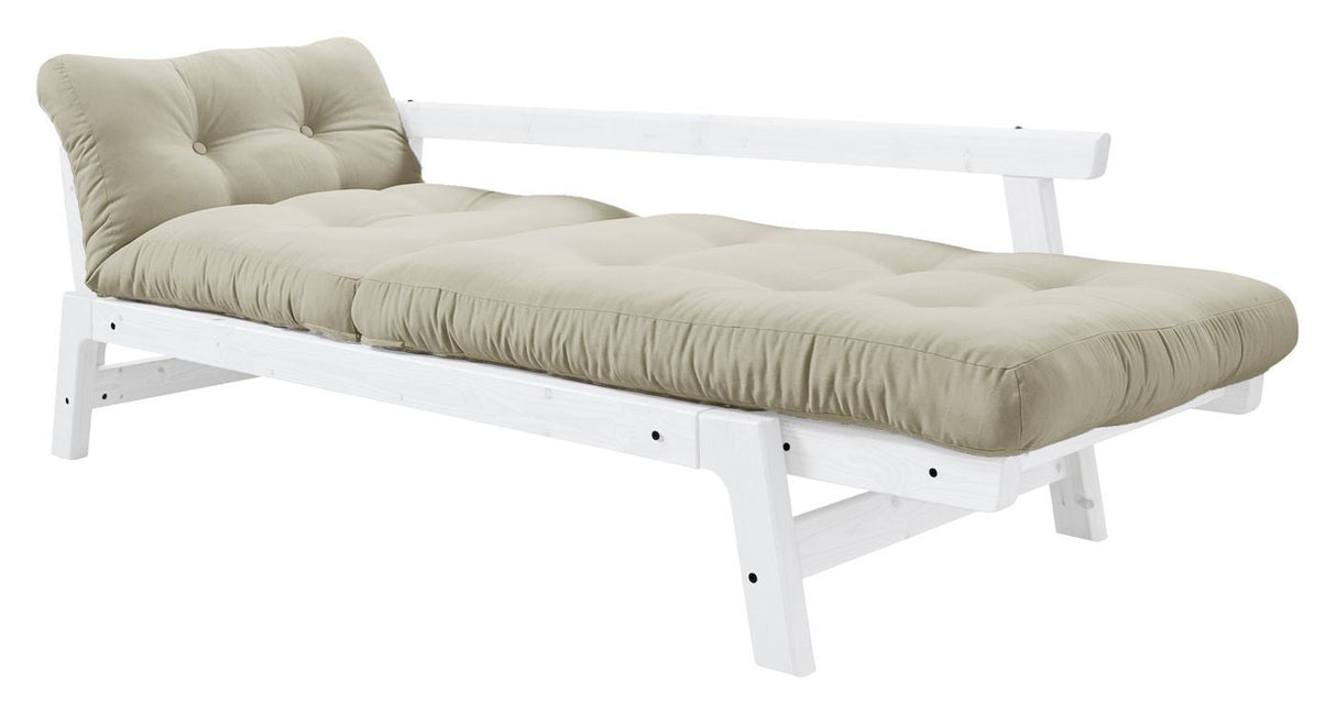 Step Sofa bed, Beige/White