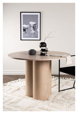 Olivia Dining table Ø110 - White washed