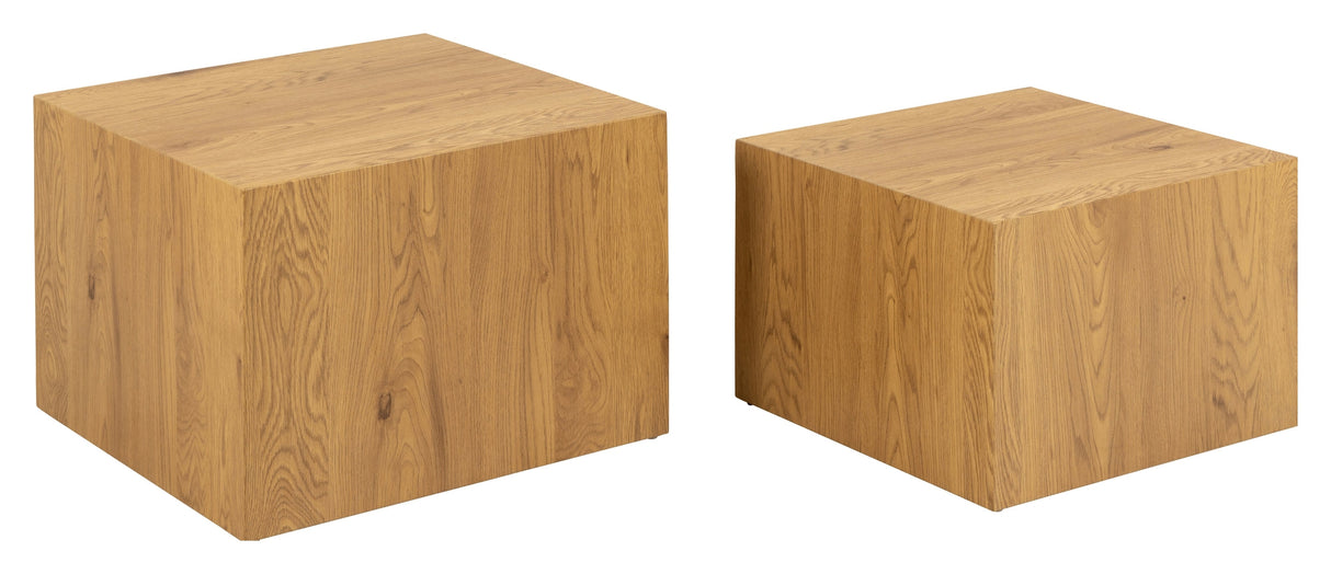 Dice, coffee table set - oak