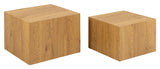 Dice, coffee table set - oak