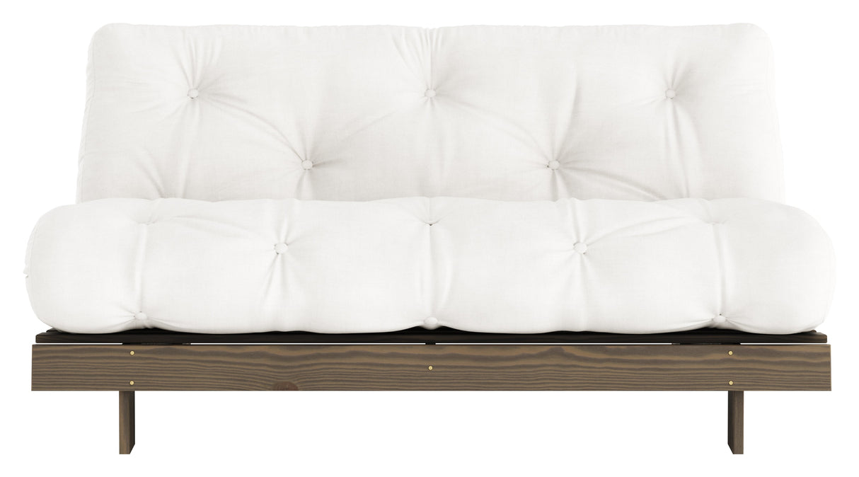 Roots 160 Sofa bed, Brown lacquered pine, Natural