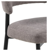 Edina, dining chair - gray/brown