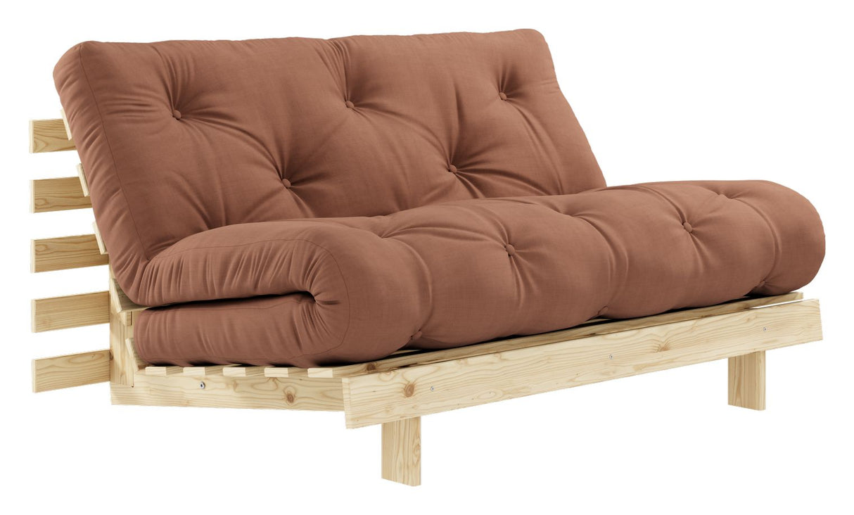 Roots 140 Sofa bed, Pine/Brown