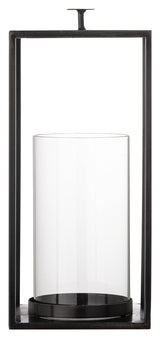 Bloomingville Udoon, Lantern w/Glass, Black