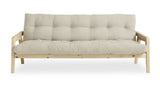 GRAB Sofa bed 130x200, Pine/Beige