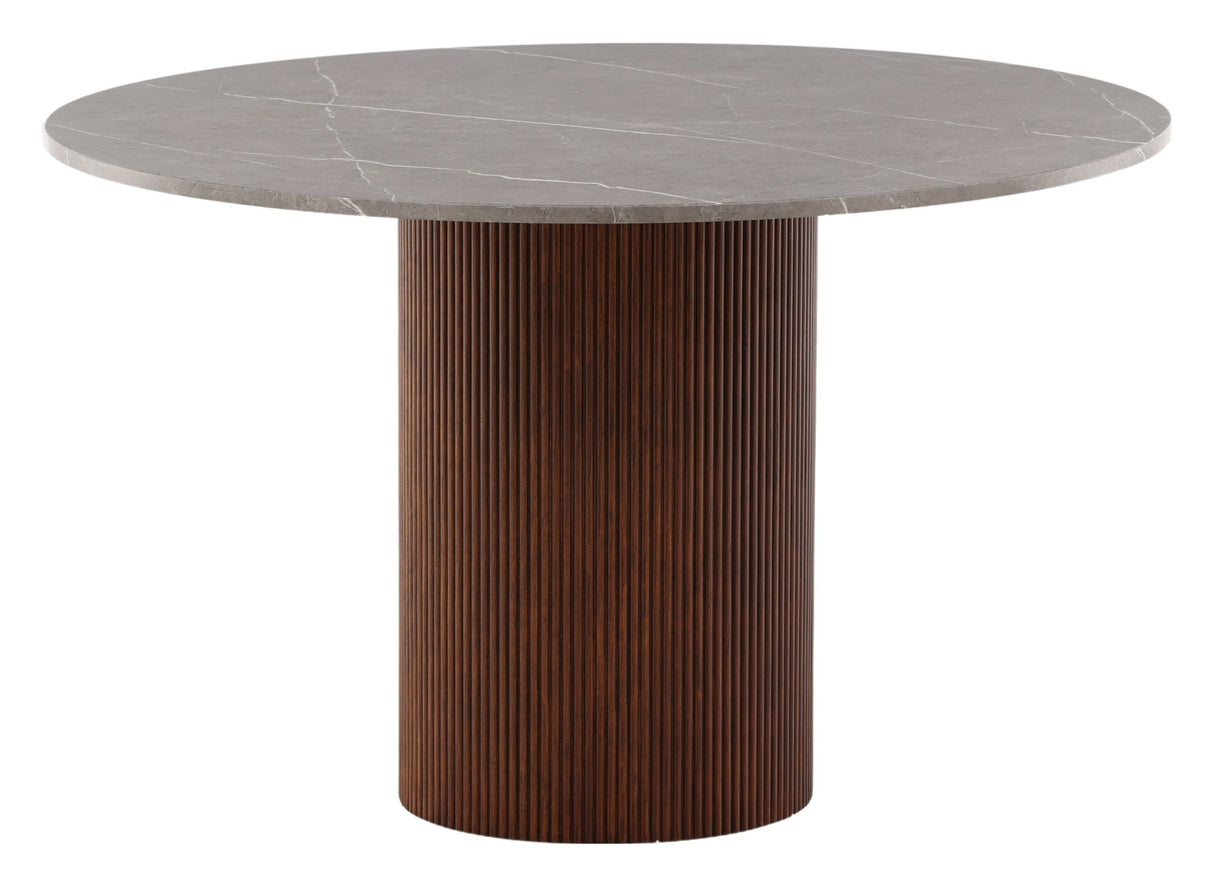 Austin Dining Table, MDF, Mocca, Ø120