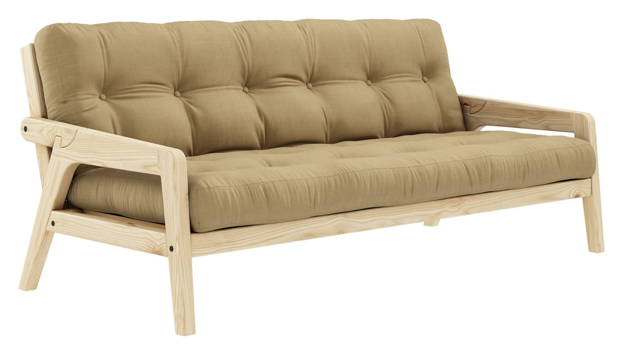 Grab Sofa Bed, Pine/Beige