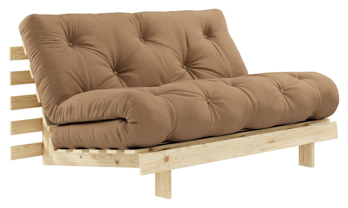 Roots 140 Sofa bed, Mocca/Nature