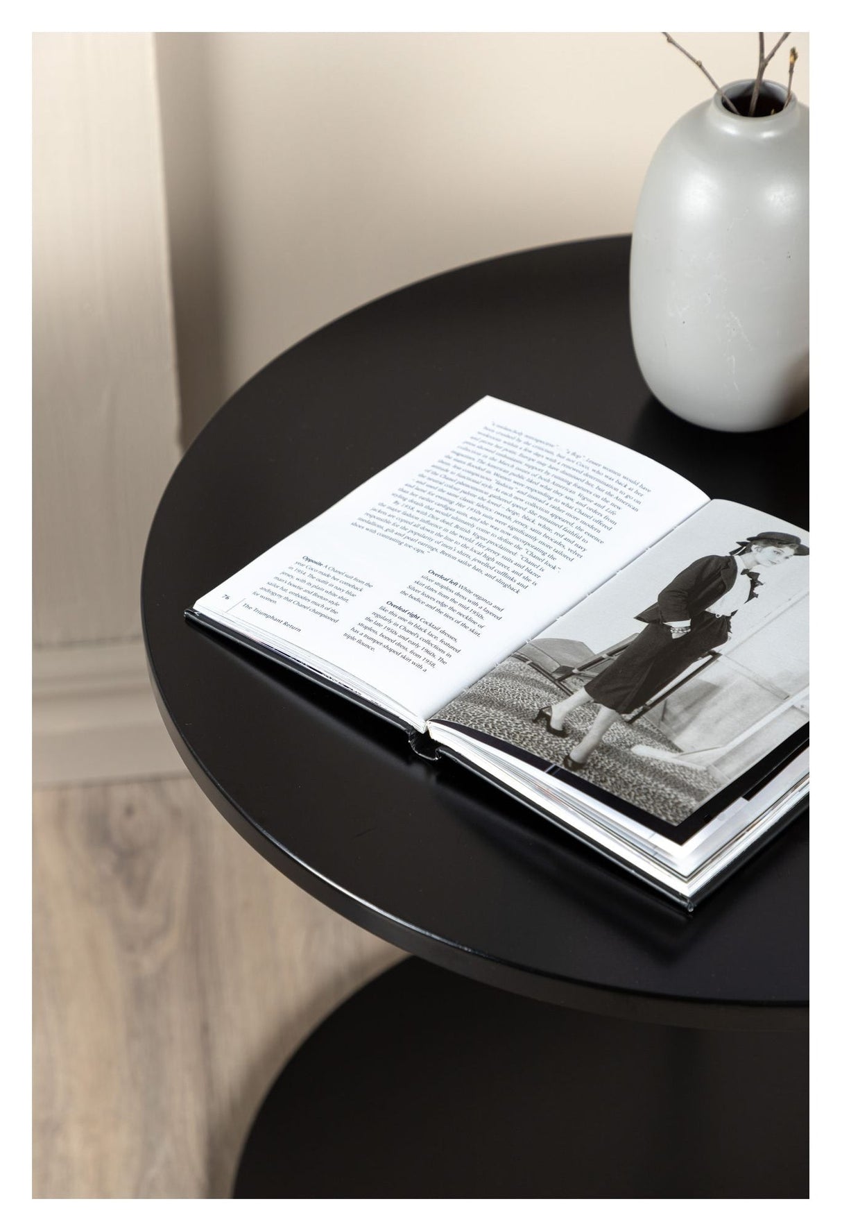 Hobart Coffee Table Ø50 - Black