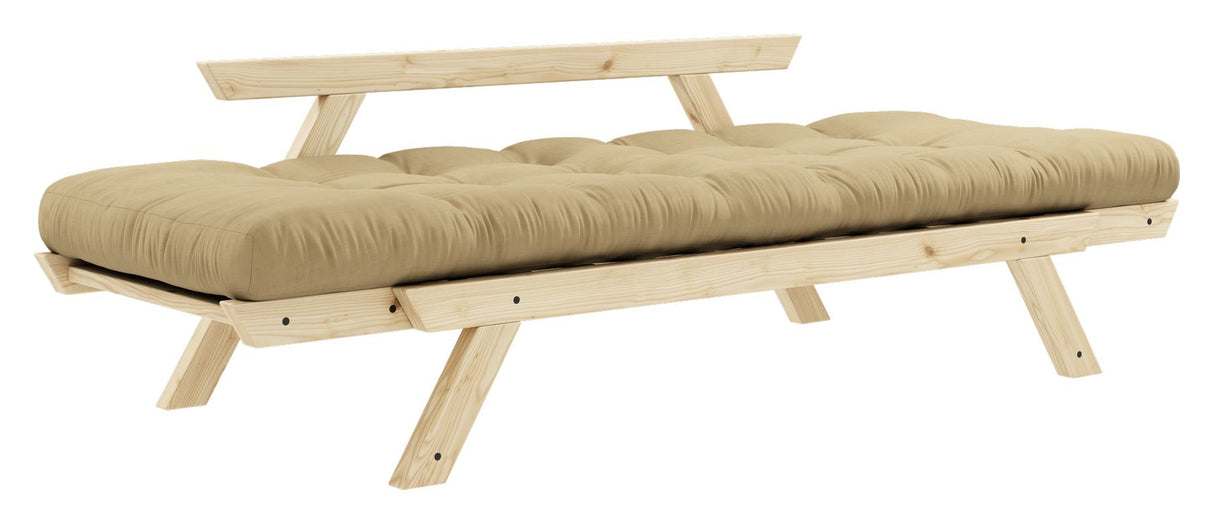 Bebop Sofa bed, Pine/Beige