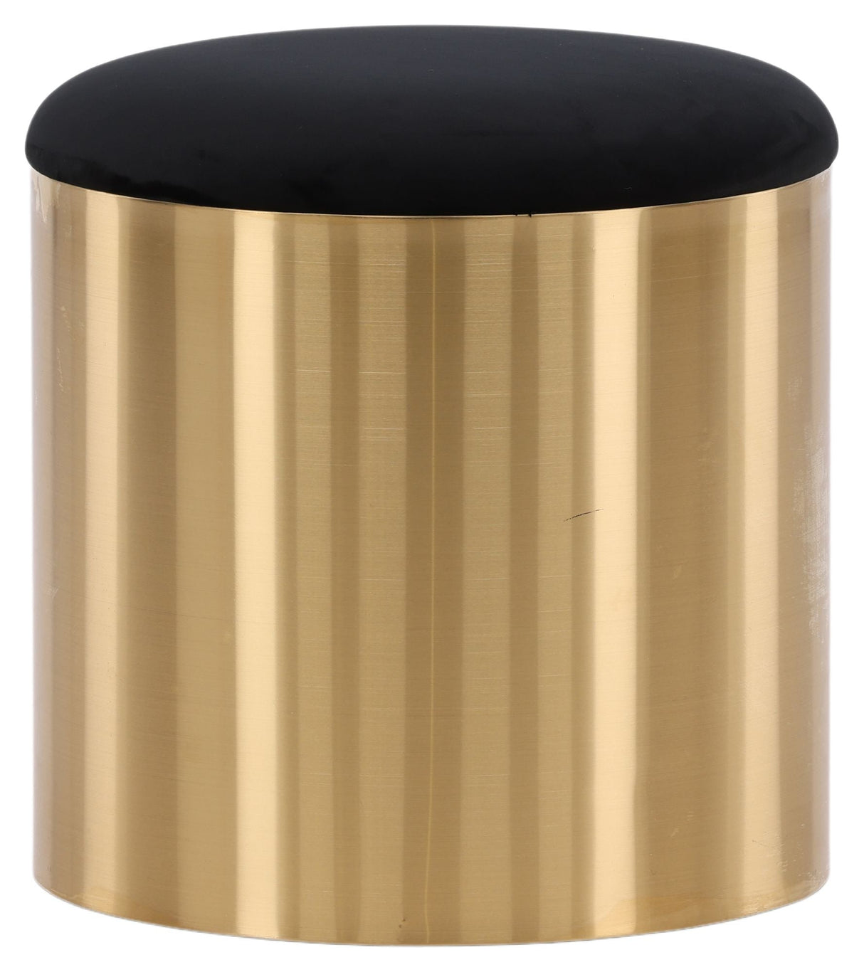 Puff Pouf Ø45 - Black/brass