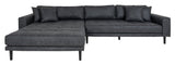 Lido, Lounge Sofa left facing, dark gray