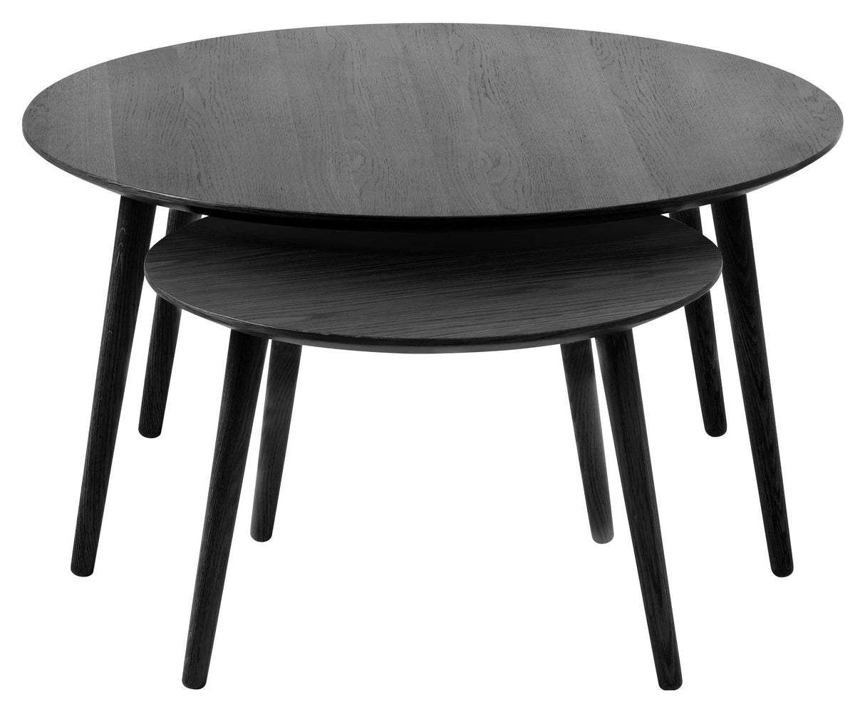 Adaa, coffee table Ø88/58 - black