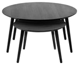 Adaa, coffee table Ø88/58 - black