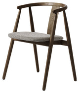 Relate, dining chair w/armrests - brown/latte