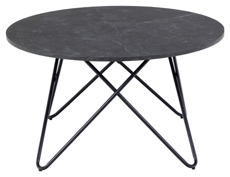 Wyre, coffee table Ø80 - black