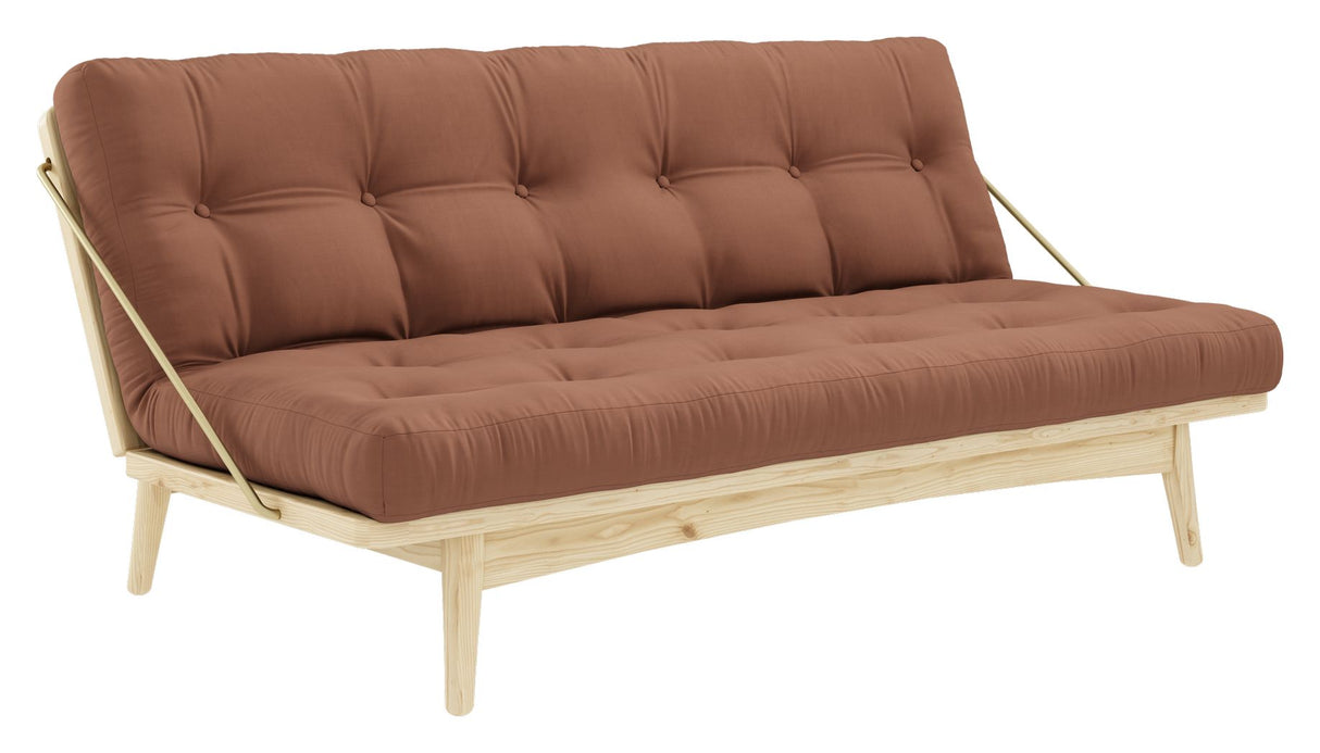 Folk Sofa bed, Pine/Clay brown