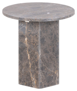 Naxos, side table Ø50 - Marron brown